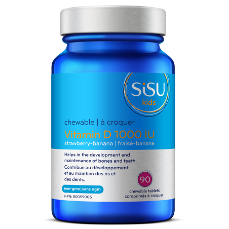 Enfants Vitamine D3 1000 UI Fraise Banane, 90 Tabs | Safest & Easiest Shopping Vitamins Online | VITASHOP