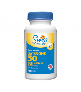 Swiss Natural Swiss One 50 TR Multi With B Com 72 Capsules | Unbeatable Prices, Daily Deals | VITASHOP