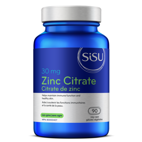 Citrate de zinc 30 mg, 90 gélules végétales | Safest & Easiest Shopping Vitamins Online | VITASHOP