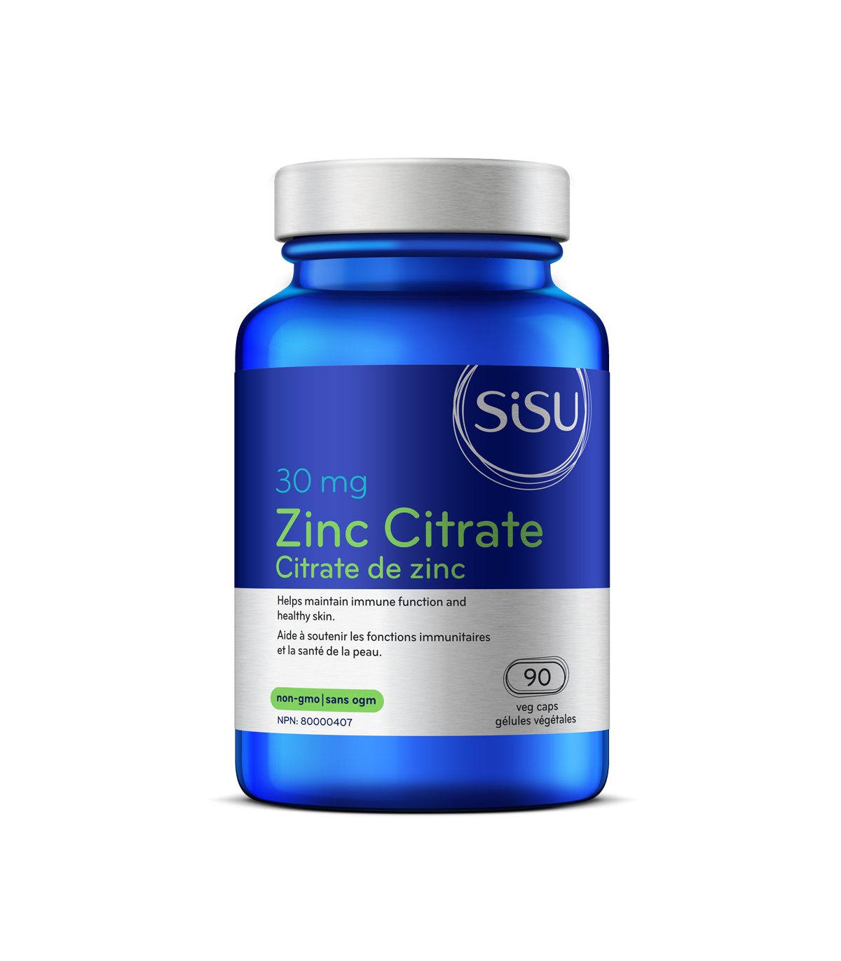 Citrate de zinc 30 mg, 90 gélules végétales | Safest & Easiest Shopping Vitamins Online | VITASHOP