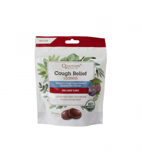 Organic Cough Relief Bing Cherry 18 Lozenges | Safest & Easiest Shopping Vitamins Online | VITASHOP