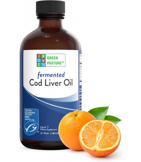 Green Pasture Ferm. Cod Liver Oil Liquid Orange 180 ml | Unbeatable Prices, Daily Deals | VITASHOP