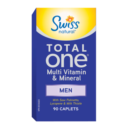 Total One Men Multi 90 Caplets | Safest & Easiest Shopping Vitamins Online | VITASHOP