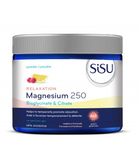 Magnésium 250 Relaxation Blend Limonade framboise, 265 g | Safest & Easiest Shopping Vitamins Online | VITASHOP
