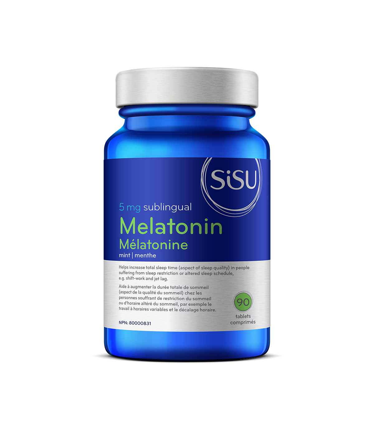 Mélatonine 5 mg menthe, 90 comprimés | Safest & Easiest Shopping Vitamins Online | VITASHOP