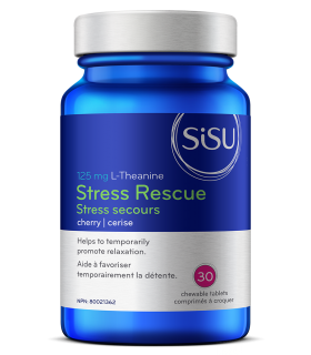 SISU Stress Rescue 125 mg L-Theanine Cherry, 30 Chewables | Unbeatable Prices, Daily Deals | VITASHOP