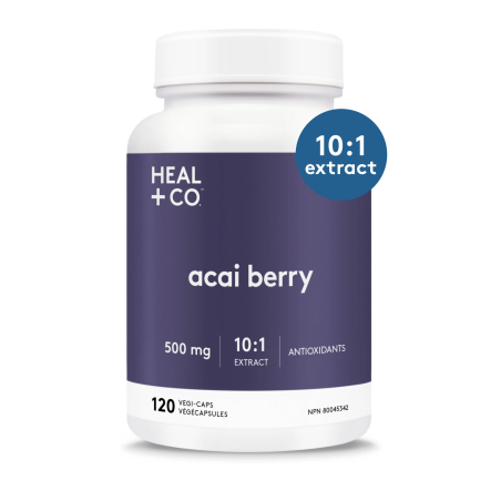 HEAL + CO. Acai Berry (10:1) 500 mg 120 Vegi Capsules | Unbeatable Prices, Daily Deals | VITASHOP