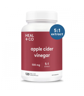 HEAL + CO. Apple Cider Vinegar 500 mg 120 Vegi Capsules | Unbeatable Prices, Daily Deals | VITASHOP