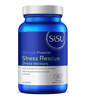 Stress Rescue 250 mg de L-théanine, 60 capsules végétales | Safest & Easiest Shopping Vitamins Online | VITASHOP