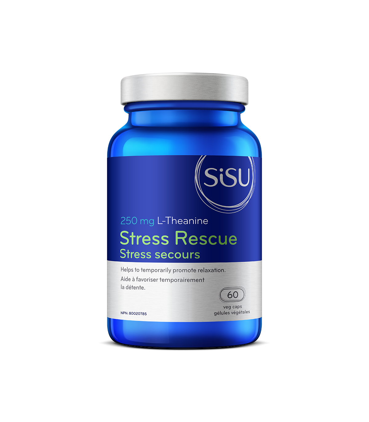 SISU 시수 Stress Rescue L-테아닌 250mg, 식물성 캡슐 60정 | 매일 업데이트되는 특가 상품 | VITASHOP