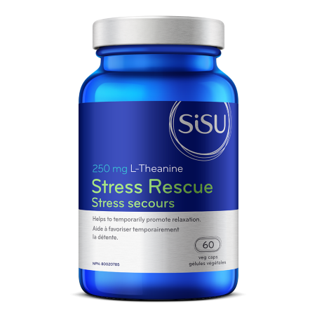 SISU 시수 Stress Rescue L-테아닌 250mg, 식물성 캡슐 60정 | 매일 업데이트되는 특가 상품 | VITASHOP