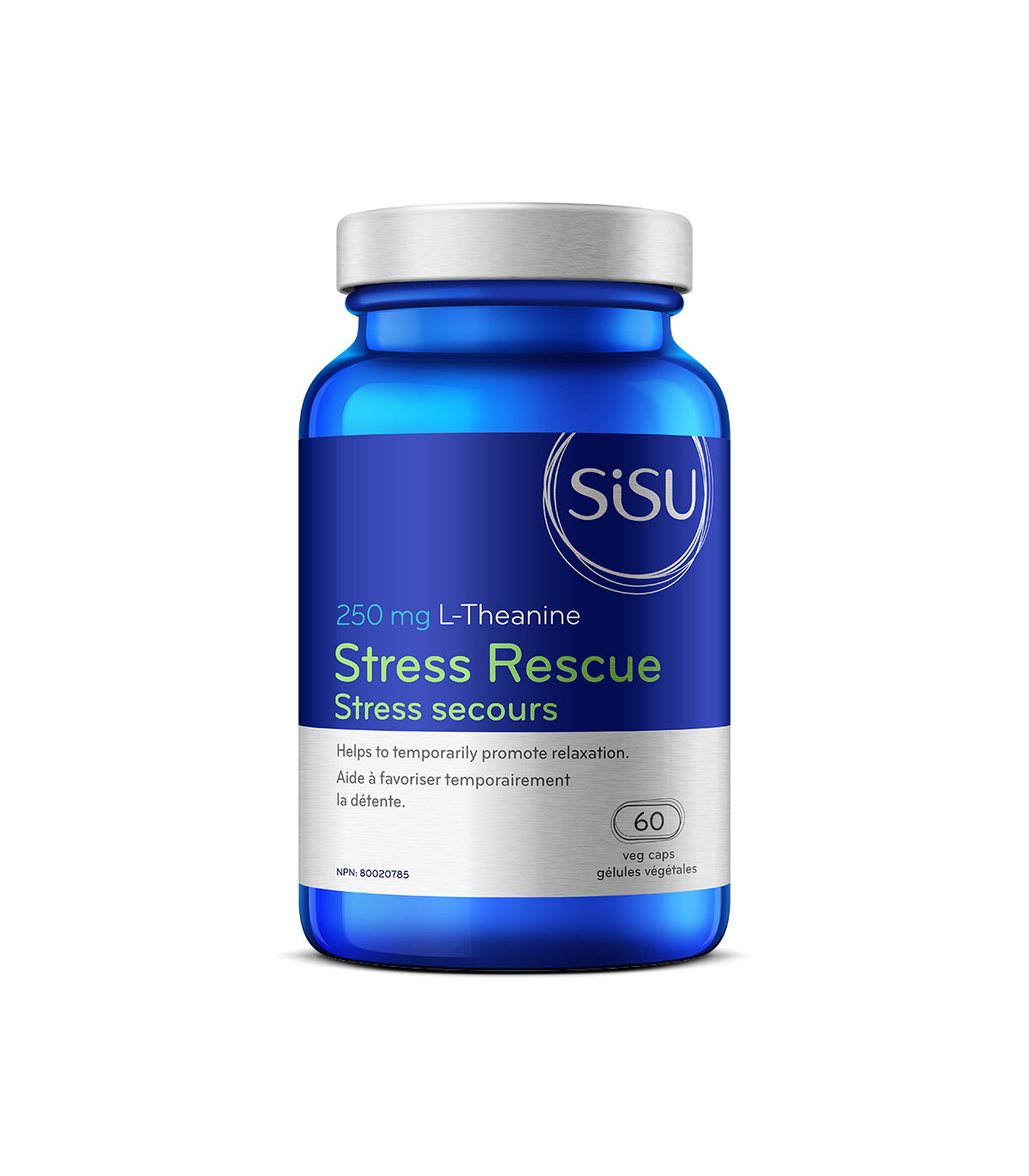 SISU 시수 Stress Rescue L-테아닌 250mg, 식물성 캡슐 60정 | 매일 업데이트되는 특가 상품 | VITASHOP