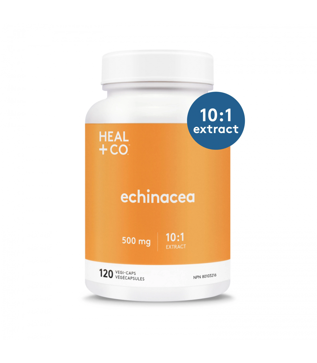 HEAL + CO. Echinacea (10:1 extract) 500 mg 120 Vegi Capsules | Unbeatable Prices, Daily Deals | VITASHOP
