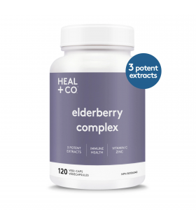 HEAL + CO. Elderberry Complex 120 Vegi Capsules | Unbeatable Prices, Daily Deals | VITASHOP