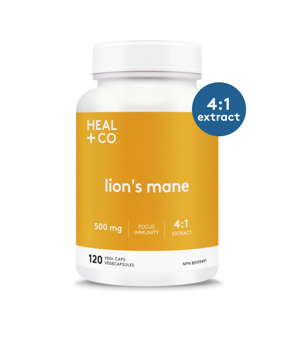 Lion's Mane (4:1) 500 mg 120 Vegi Capsules | Safest & Easiest Shopping Vitamins Online | VITASHOP