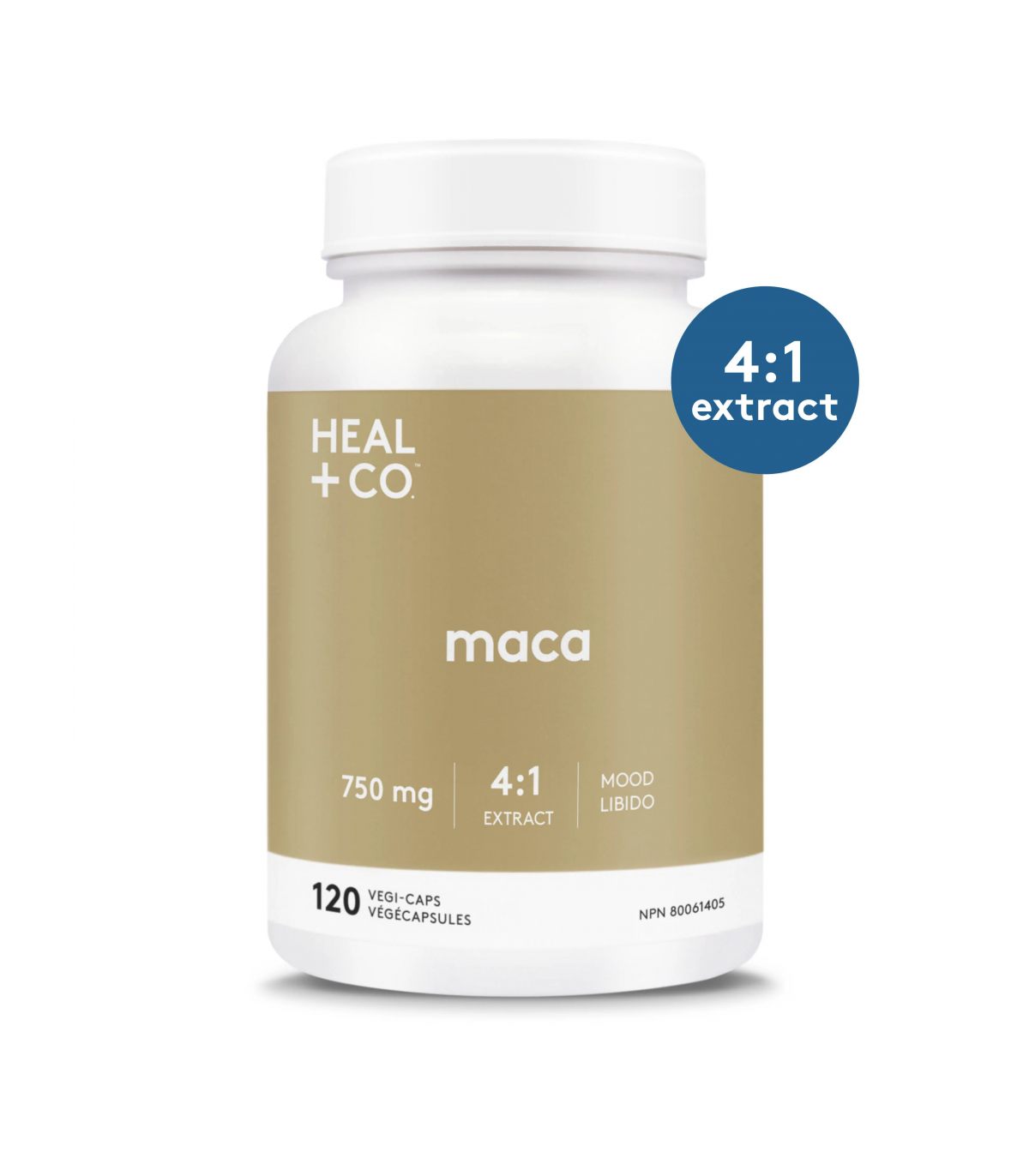 HEAL + CO. Maca (4:1) 750 mg 120 Vegi Capsules | Unbeatable Prices, Daily Deals | VITASHOP