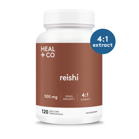 HEAL + CO. Reishi (4:1) 500 mg 120 Vegi Capsules | Unbeatable Prices, Daily Deals | VITASHOP