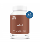 HEAL + CO. Reishi (4:1) 500 mg 120 Vegi Capsules | Unbeatable Prices, Daily Deals | VITASHOP