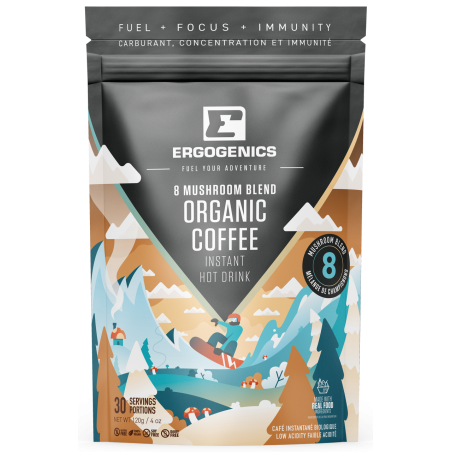 Ergogenics Nutrition 어고닉스 뉴트리션 8 버섯 혼합 인스턴트 커피 120g | 매일 업데이트되는 특가 상품 | VITASHOP