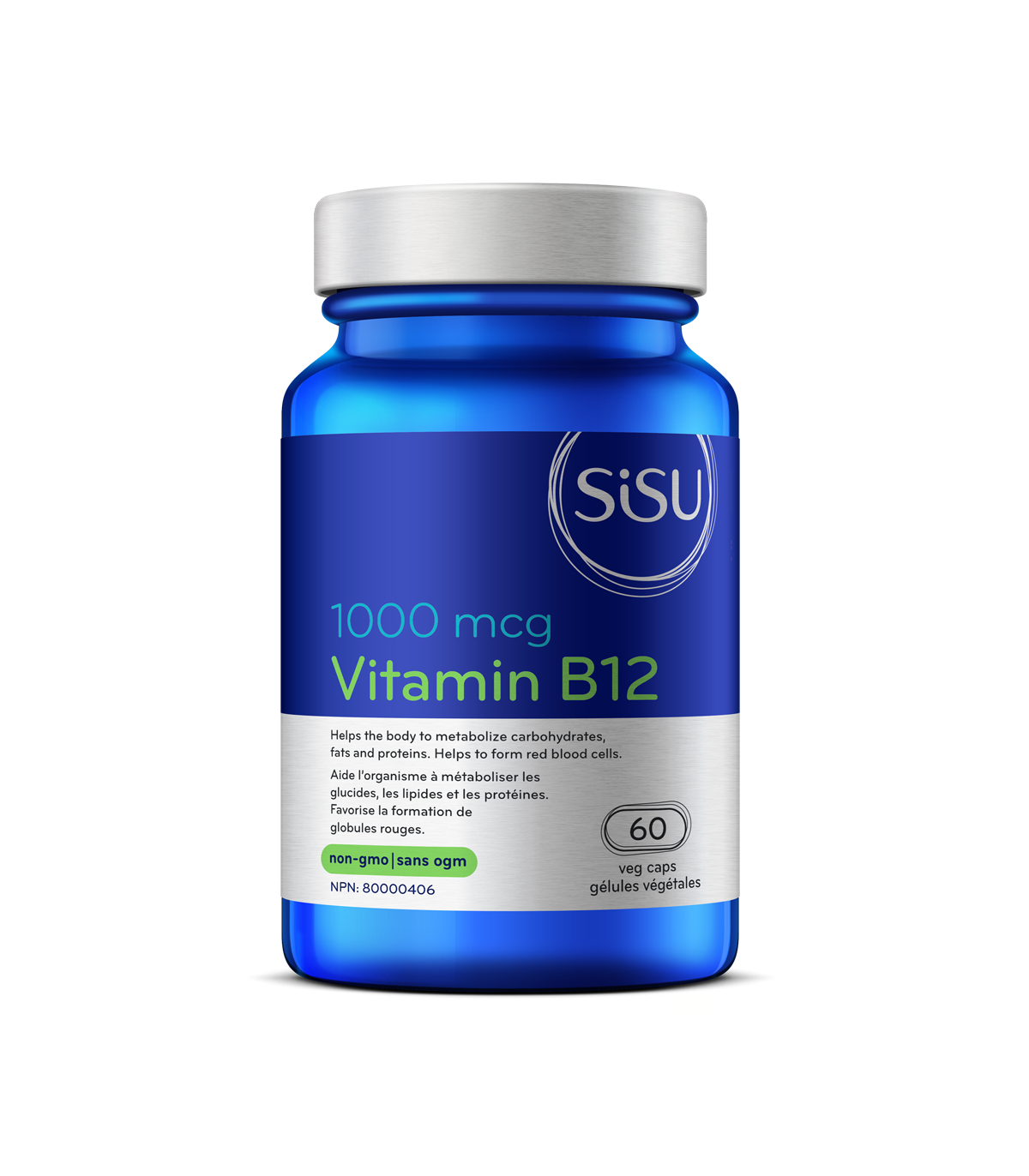 Vitamine B12 Cyanocobalamine, 60 gélules végétales | Safest & Easiest Shopping Vitamins Online | VITASHOP