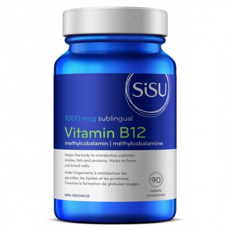 SISU Vitamin B12 1000 mcg Methylcobalamin, 90 Tabs | Unbeatable Prices, Daily Deals | VITASHOP