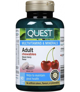 QUEST Adult Chewable Multi 90 Chewable Tablets | 每天不同折扣, 全网最低价格 | 种类齐全的保健品店铺 VITASHOP, 只有你想不到, 没有你买不到 !