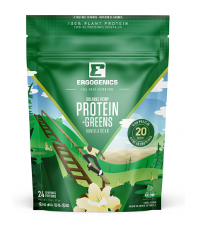 Ergogenics Nutrition Hemp Protein+Greens, Vanilla 720 g | Unbeatable Prices, Daily Deals | VITASHOP