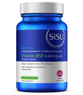 SISU 시수 B12 5000mcg 메틸코발라민 체리, 60정 | 매일 업데이트되는 특가 상품 | VITASHOP