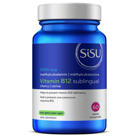 SISU 시수 B12 5000mcg 메틸코발라민 체리, 60정 | 매일 업데이트되는 특가 상품 | VITASHOP