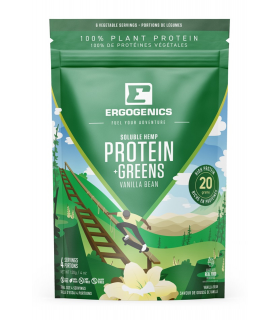 Ergogenics Nutrition Hemp Protein+Greens, Vanilla 120 g | Unbeatable Prices, Daily Deals | VITASHOP