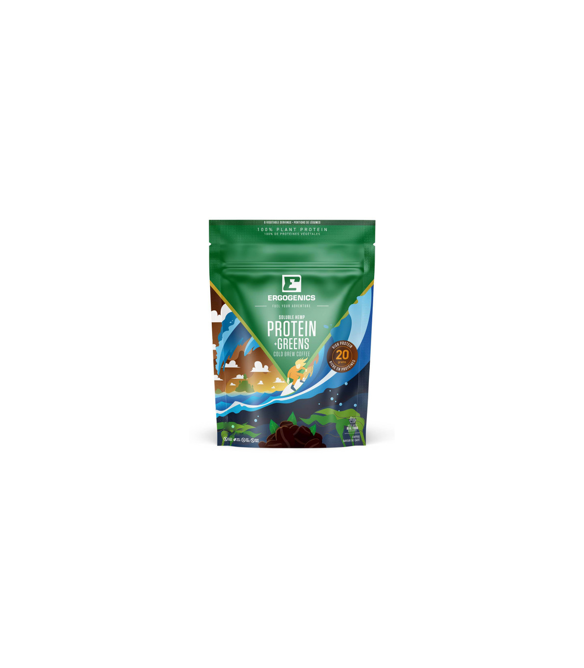 Ergogenics Nutrition Hemp Protein+Greens, Coffee 120 g | 每天不同折扣, 全网最低价格 | 种类齐全的保健品店铺 VITASHOP, 只有你想不到, 没有你买不到 !