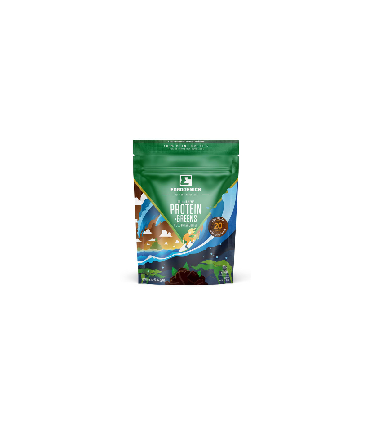 Ergogenics Nutrition Hemp Protein+Greens, Coffee 120 g | 每天不同折扣, 全网最低价格 | 种类齐全的保健品店铺 VITASHOP, 只有你想不到, 没有你买不到 !