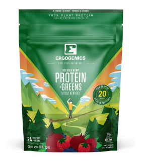 Ergogenics Nutrition Hemp Protein+Greens, Berry 720 g | Unbeatable Prices, Daily Deals | VITASHOP