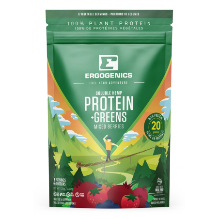 Ergogenics Nutrition 어고닉스 뉴트리션 대마 단백질+그린, 베리 120g | 매일 업데이트되는 특가 상품 | VITASHOP