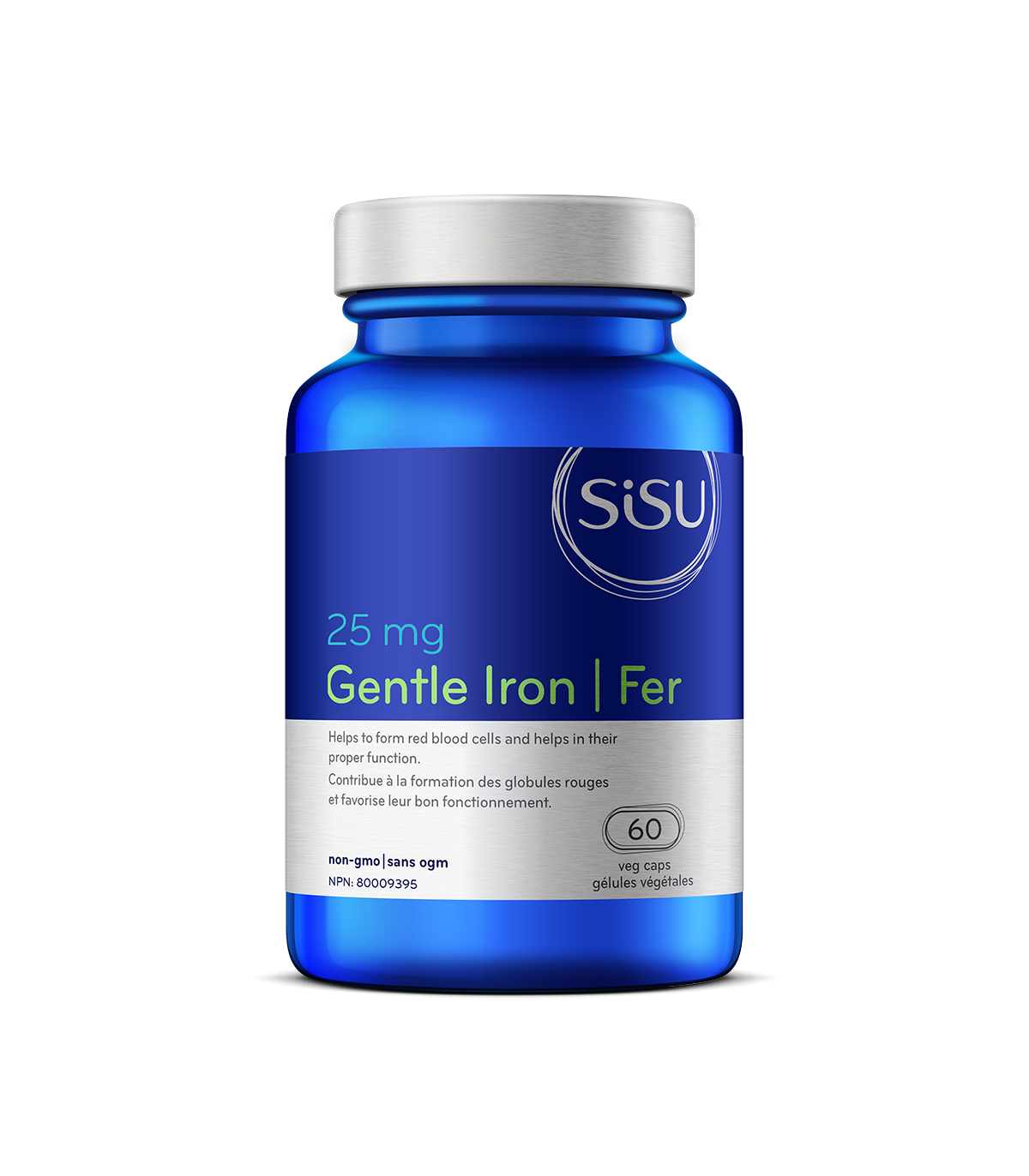 Fer doux 25 mg, 60 gélules végétales | Safest & Easiest Shopping Vitamins Online | VITASHOP