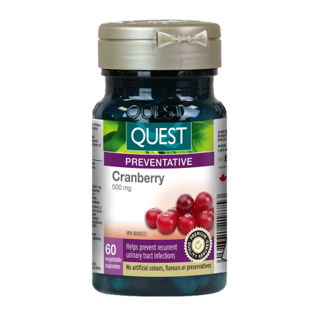 QUEST Cranberry 500 mg 60 Capsules | Unbeatable Prices, Daily Deals | VITASHOP