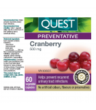 QUEST Cranberry 500 mg 60 Capsules | Unbeatable Prices, Daily Deals | VITASHOP