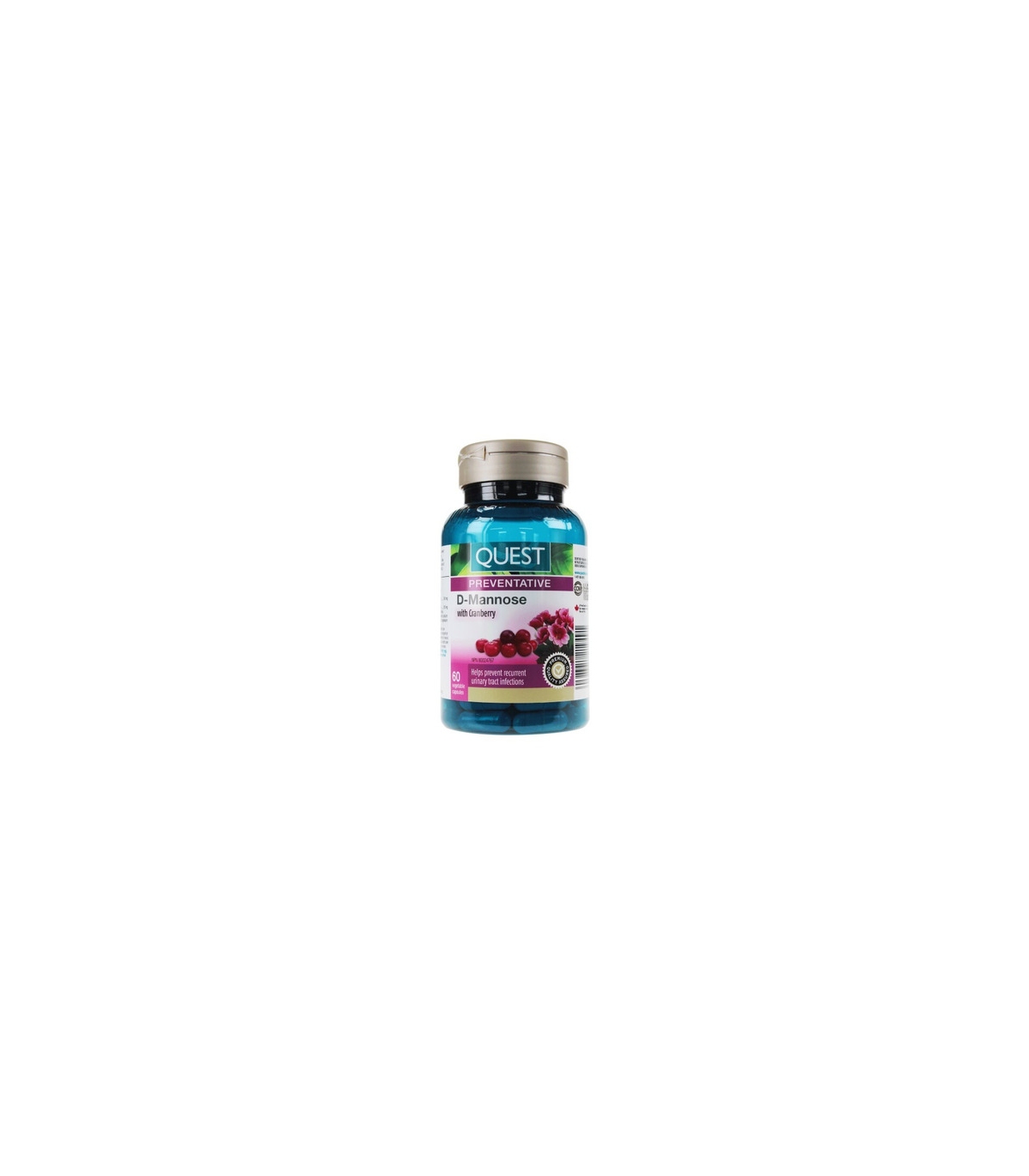 QUEST D-Mannose With Cranberry 60 Vegi Capsules | Unbeatable Prices, Daily Deals | VITASHOP