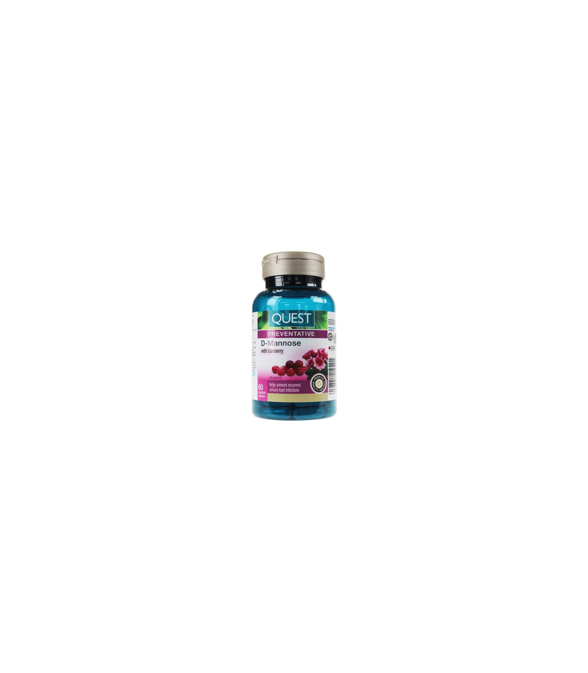 QUEST D-Mannose With Cranberry 60 Vegi Capsules | Unbeatable Prices, Daily Deals | VITASHOP