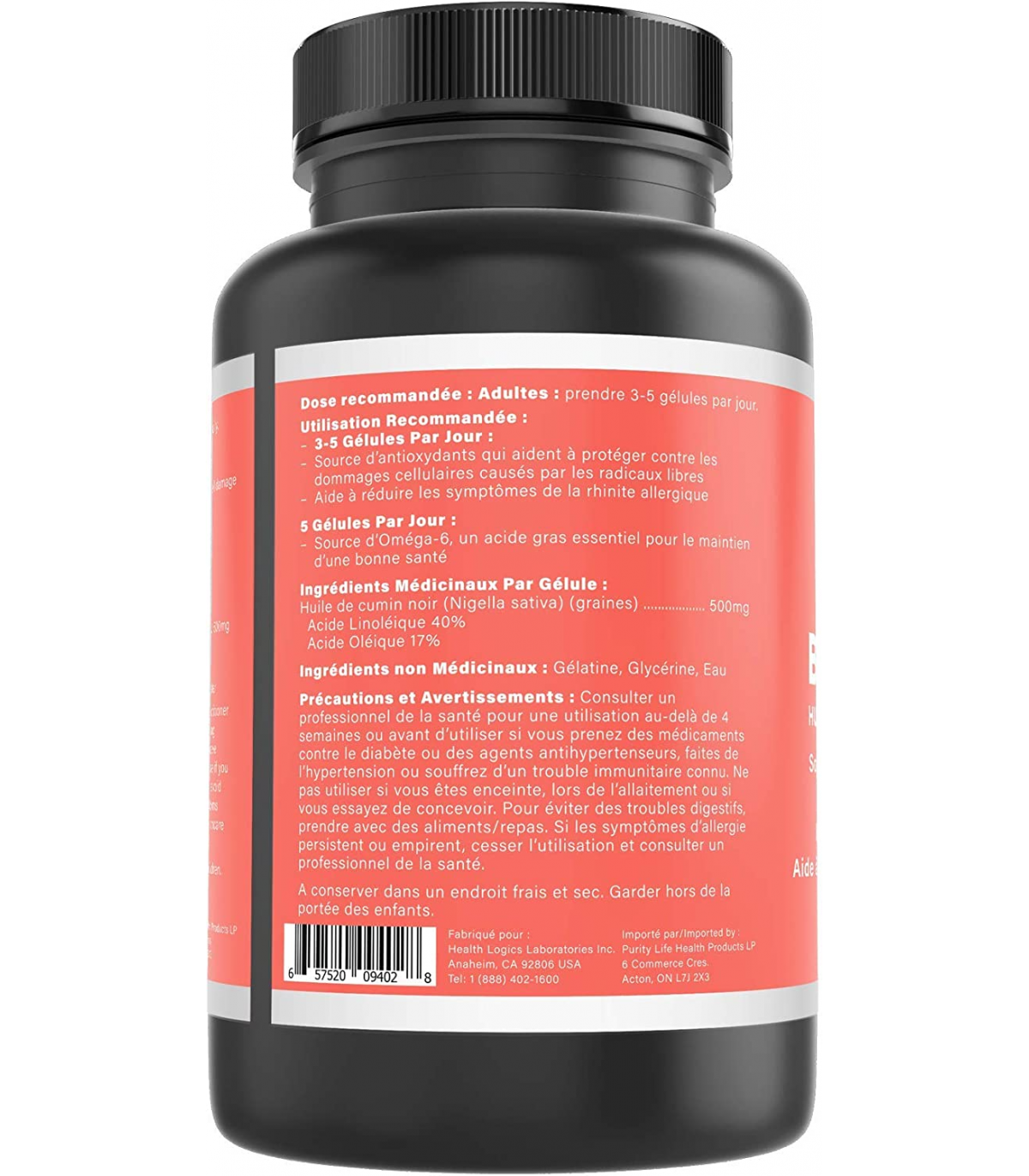Biocell Health Logics Black Cumin Seed Oil 100 Softgels | Unbeatable Prices, Daily Deals | VITASHOP