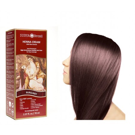 SURYA Henna Cream Burgundy 70 ml | 每天不同折扣, 全网最低价格 | 种类齐全的保健品店铺 VITASHOP, 只有你想不到, 没有你买不到 !