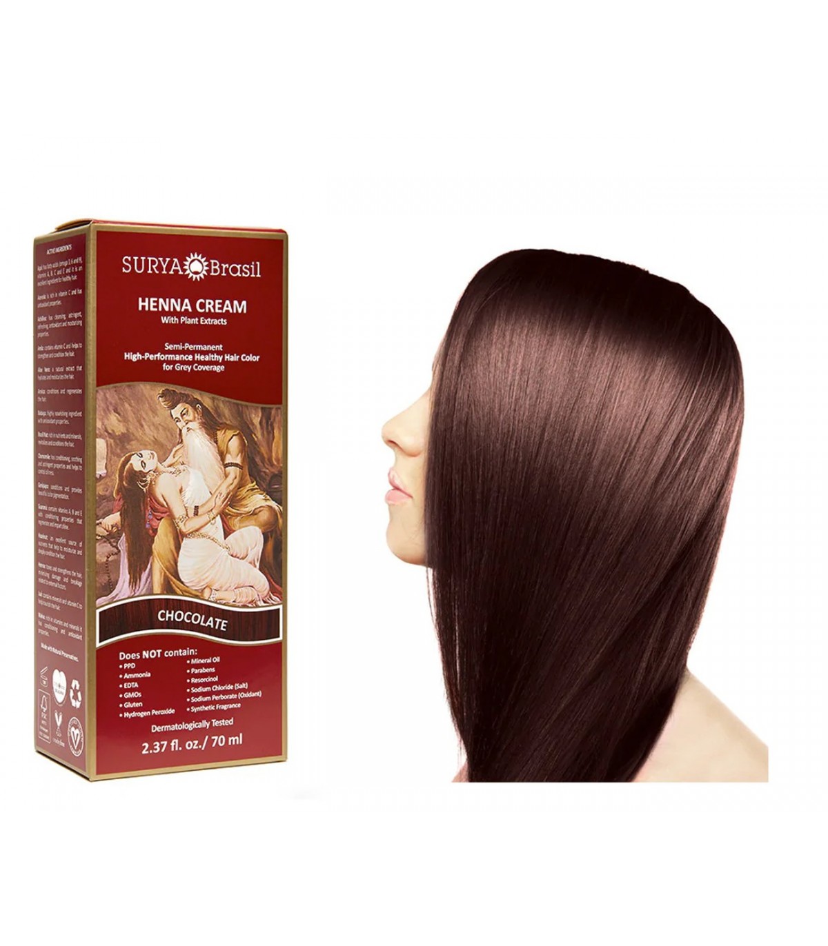 SURYA Henna Cream Chocolate 70 ml | 每天不同折扣, 全网最低价格 | 种类齐全的保健品店铺 VITASHOP, 只有你想不到, 没有你买不到 !