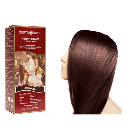 SURYA Henna Cream Chocolate 70 ml | 每天不同折扣, 全网最低价格 | 种类齐全的保健品店铺 VITASHOP, 只有你想不到, 没有你买不到 !