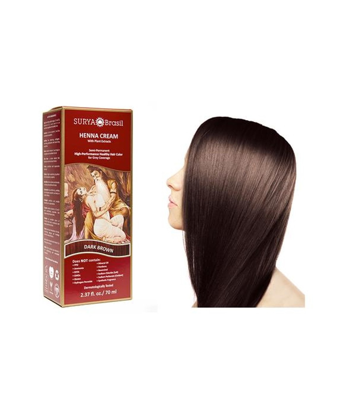SURYA Henna Cream Dark Brown 70 ml | 每天不同折扣, 全网最低价格 | 种类齐全的保健品店铺 VITASHOP, 只有你想不到, 没有你买不到 !