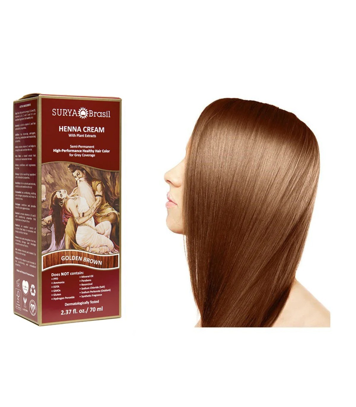 SURYA Henna Cream Golden Brown 70 ml | 每天不同折扣, 全网最低价格 | 种类齐全的保健品店铺 VITASHOP, 只有你想不到, 没有你买不到 !