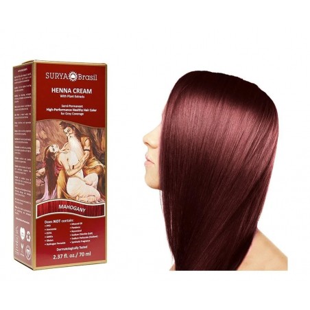 Henna Cream Mahogany 70 ml | Safest & Easiest Shopping Vitamins Online | VITASHOP