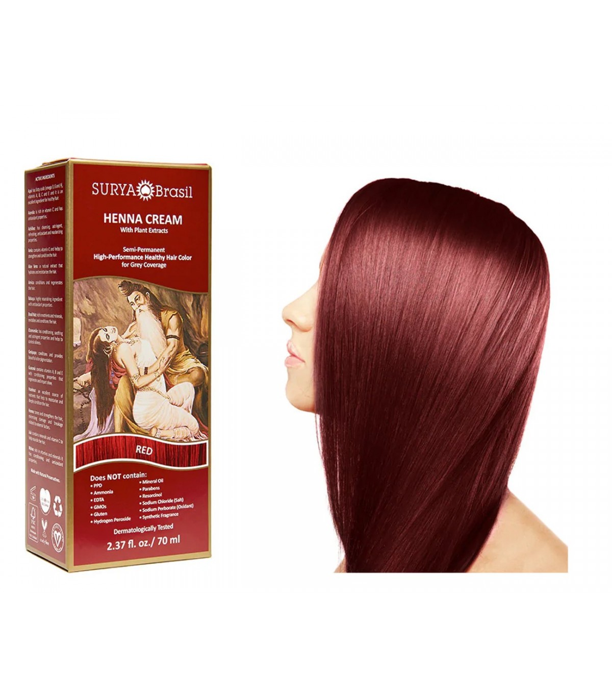 SURYA Henna Cream Red 70 ml | 每天不同折扣, 全网最低价格 | 种类齐全的保健品店铺 VITASHOP, 只有你想不到, 没有你买不到 !