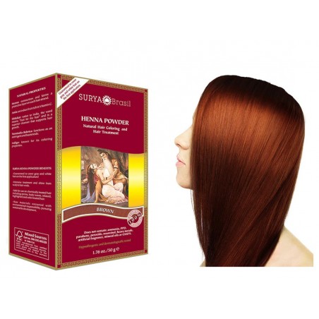 Henna Powder Brown 50 g | Safest & Easiest Shopping Vitamins Online | VITASHOP