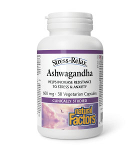 Natural Factors Ashwagandha 600 mg, Stress-Relax 30 Vegi Capsules | 每天不同折扣, 全网最低价格 | 种类齐全的保健品店铺 VITASHOP, 只有你想不到, 没有你买不到 !