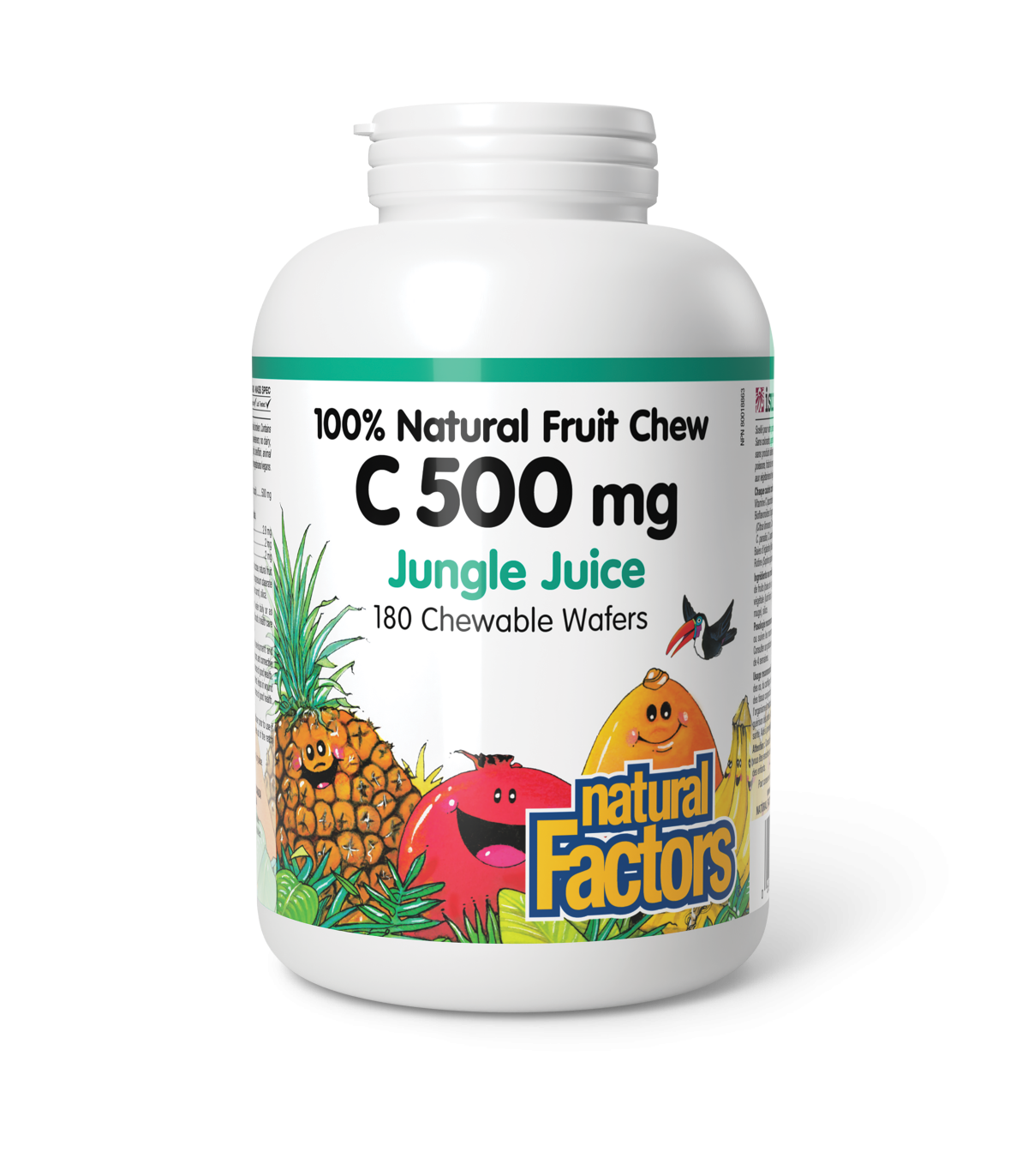 C 500 mg 100% Natural Fruit Chew, Jungle Juice 180 Chewable Tablets | Safest & Easiest Shopping Vitamins Online | VITASHOP
